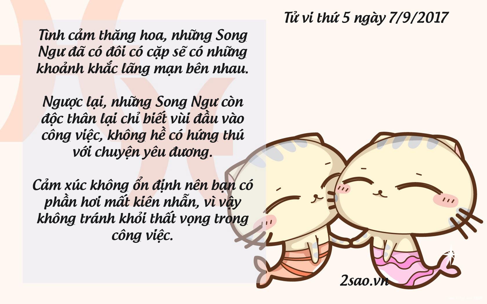 Tử vi thứ 5 ngày 7/9/2017 của 12 cung hoàng đạo-12