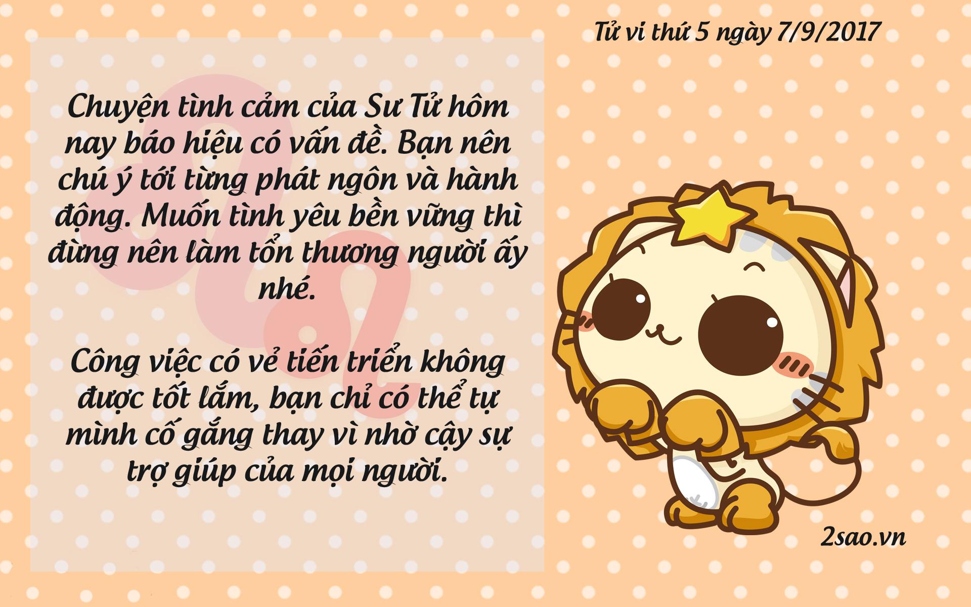 Tử vi thứ 5 ngày 7/9/2017 của 12 cung hoàng đạo-5