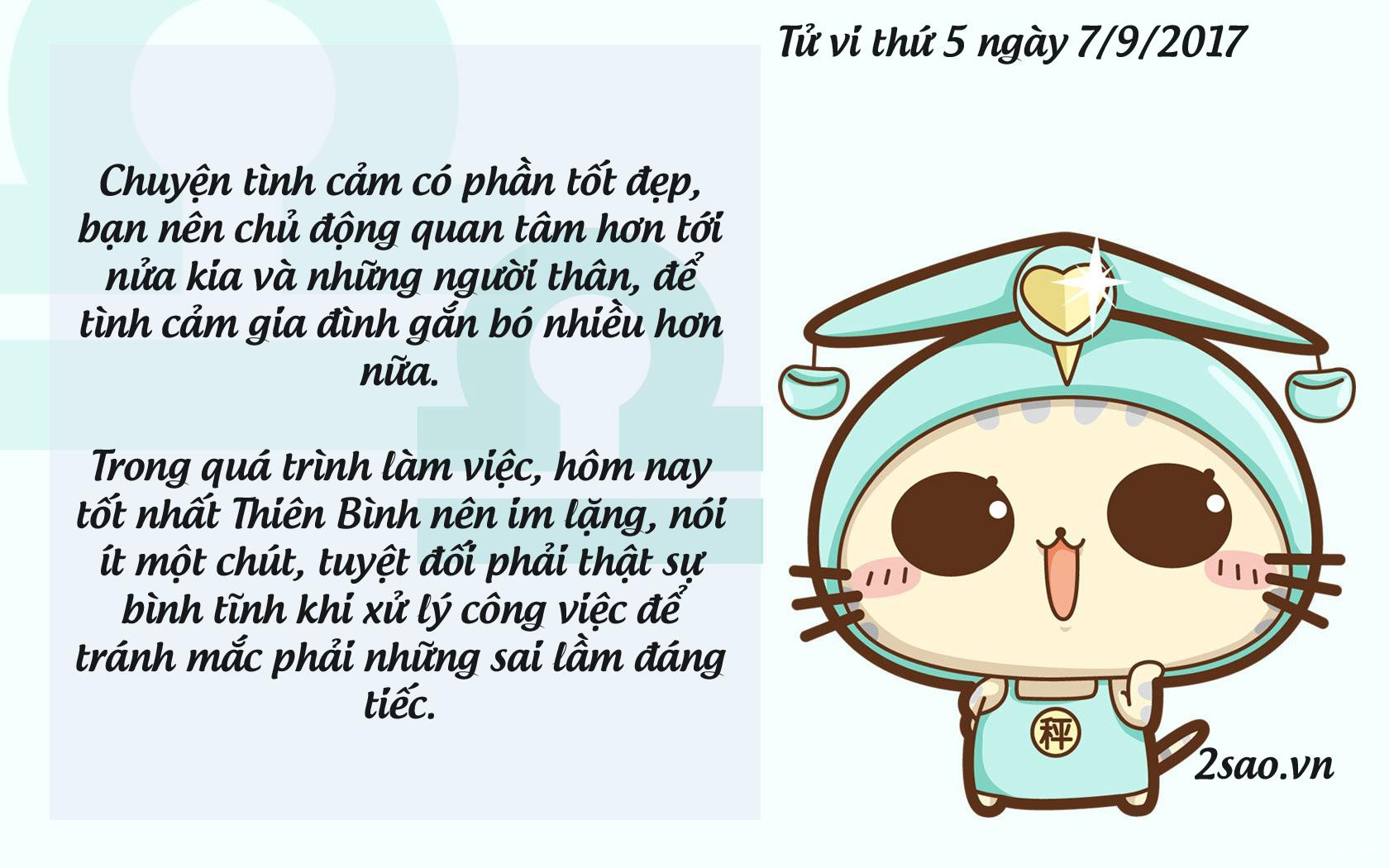 Tử vi thứ 5 ngày 7/9/2017 của 12 cung hoàng đạo-7