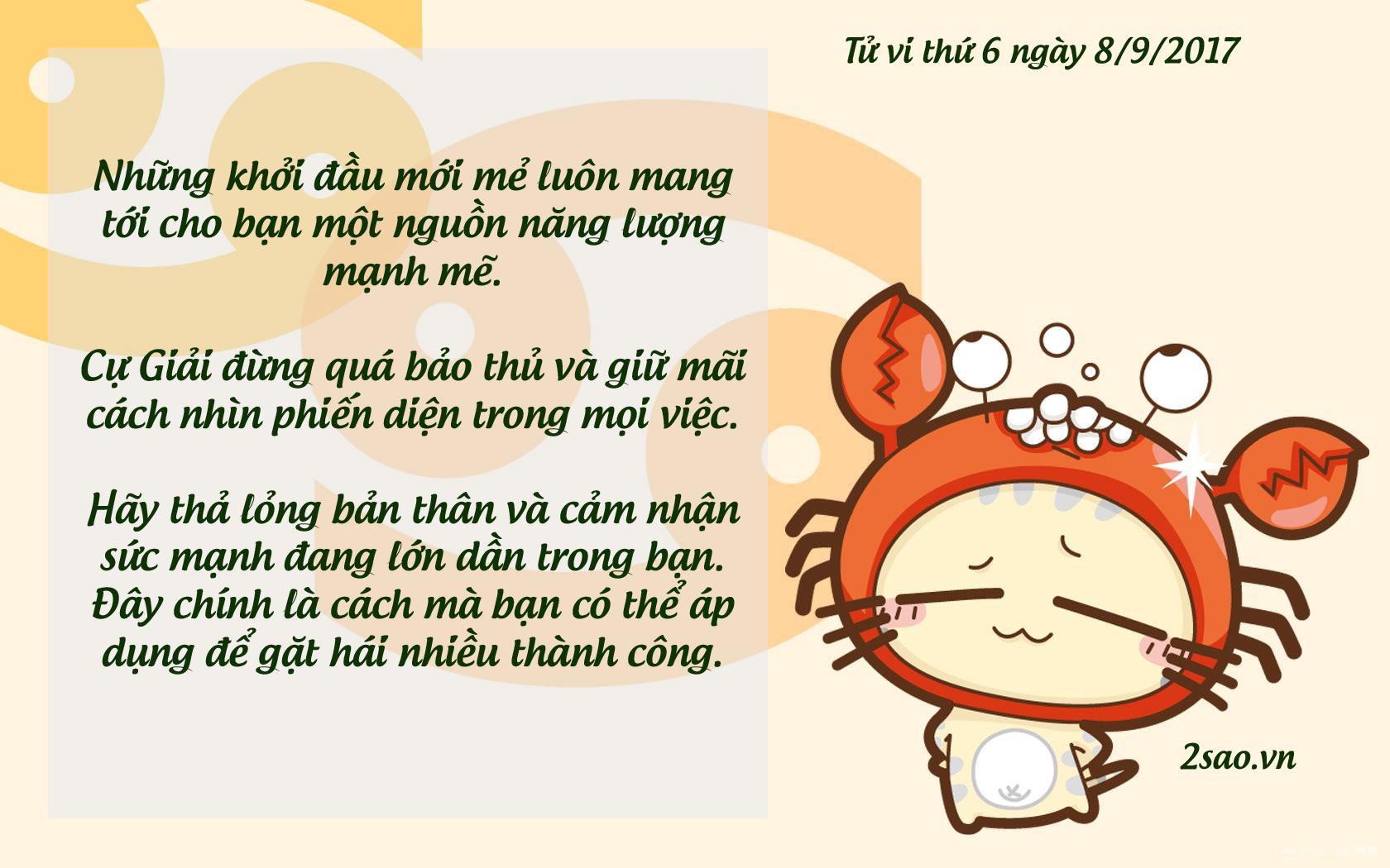 Tử vi thứ 6 ngày 8/9/2017 của 12 cung hoàng đạo-4
