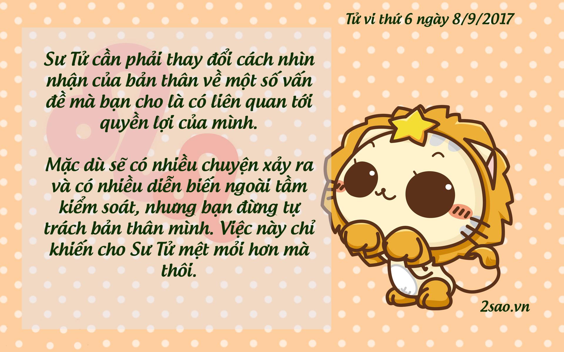 Tử vi thứ 6 ngày 8/9/2017 của 12 cung hoàng đạo-5