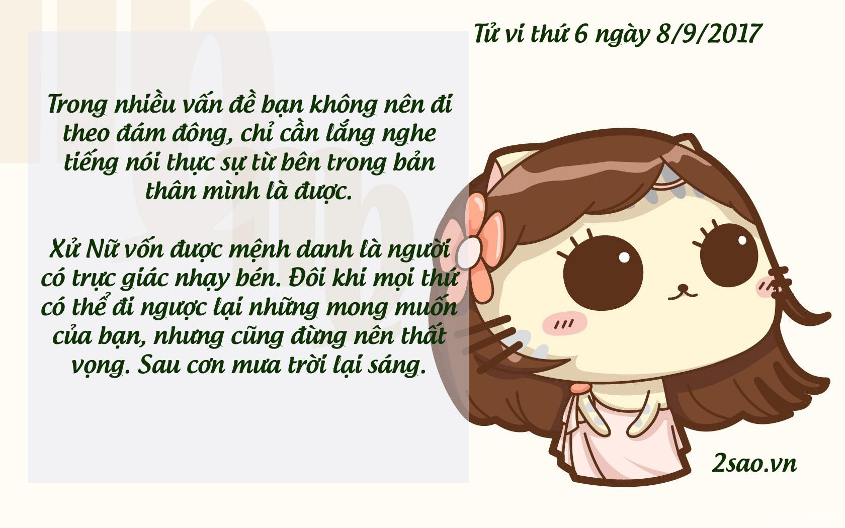Tử vi thứ 6 ngày 8/9/2017 của 12 cung hoàng đạo-6