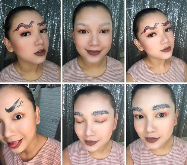 Thi nhau độ lông mày lượn sóng, sao Việt quá khác lạ khiến không ai nhận ra-1