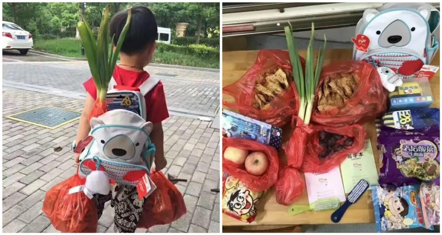 Hành trang siêu độc của nhóc tì Trung Quốc ngày đầu tiên tới trường-1