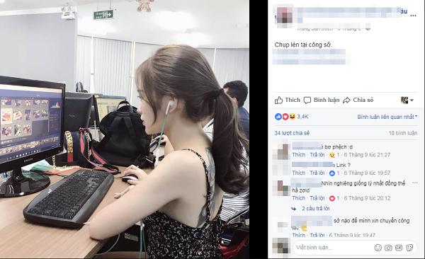 Chân dung 9X xinh đẹp gây chú ý khi mặc gợi cảm lộ hình xăm gần kín lưng nơi công sở-1