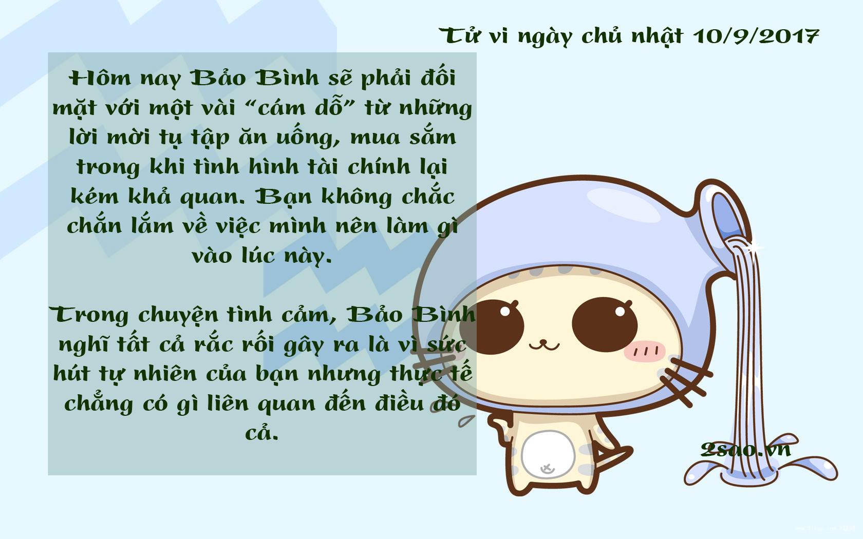 Tử vi chủ nhật ngày 10/9/2017 của 12 cung hoàng đạo-11