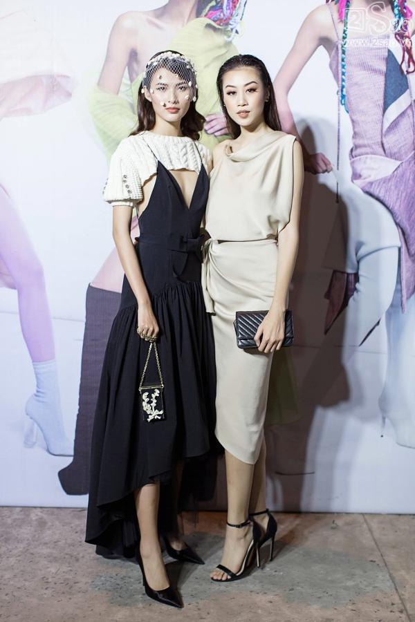 Diện váy in hình mình, Võ Hoàng Yến chặt đẹp Phạm Hương trên thảm đỏ Next Top-14