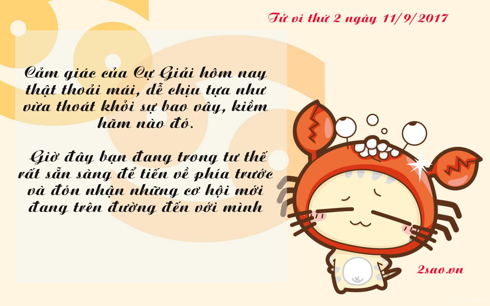Tử vi thứ 2 ngày 11/9/2017 của 12 cung hoàng đạo-4