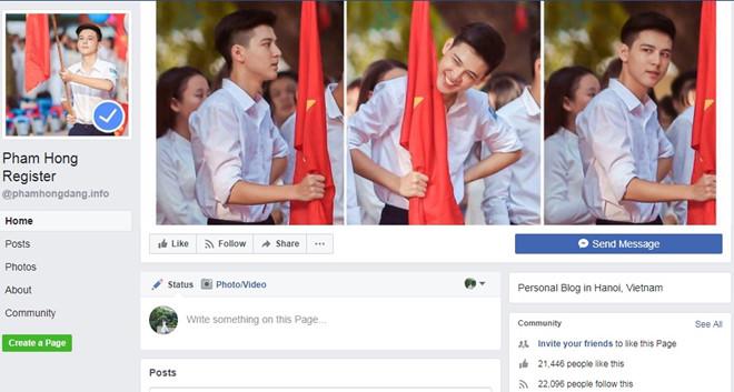 Hot boy cầm cờ bức xúc khi liên tiếp bị giả mạo Facebook-2