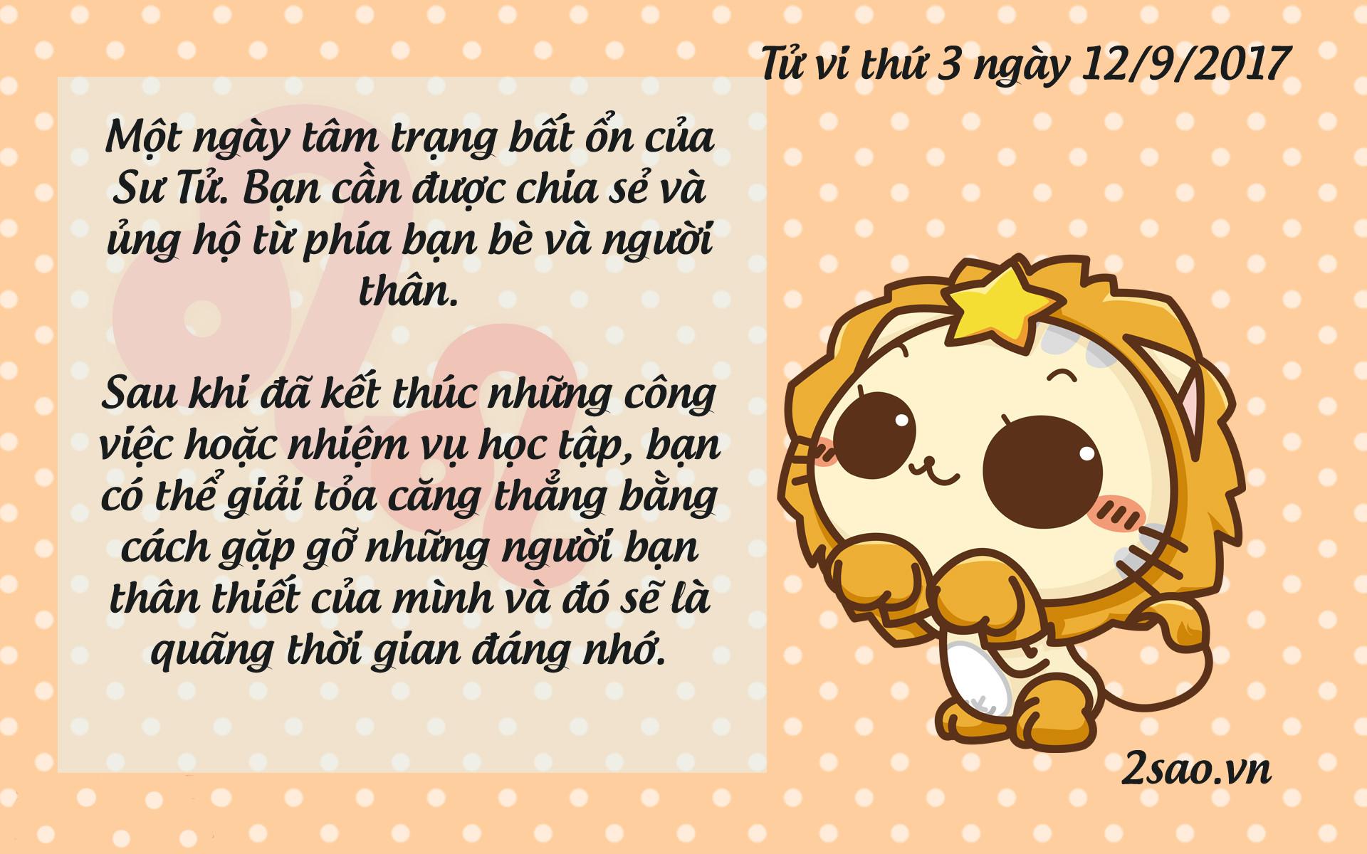 Tử vi thứ 3 ngày 12/9/2017 của 12 cung hoàng đạo-5