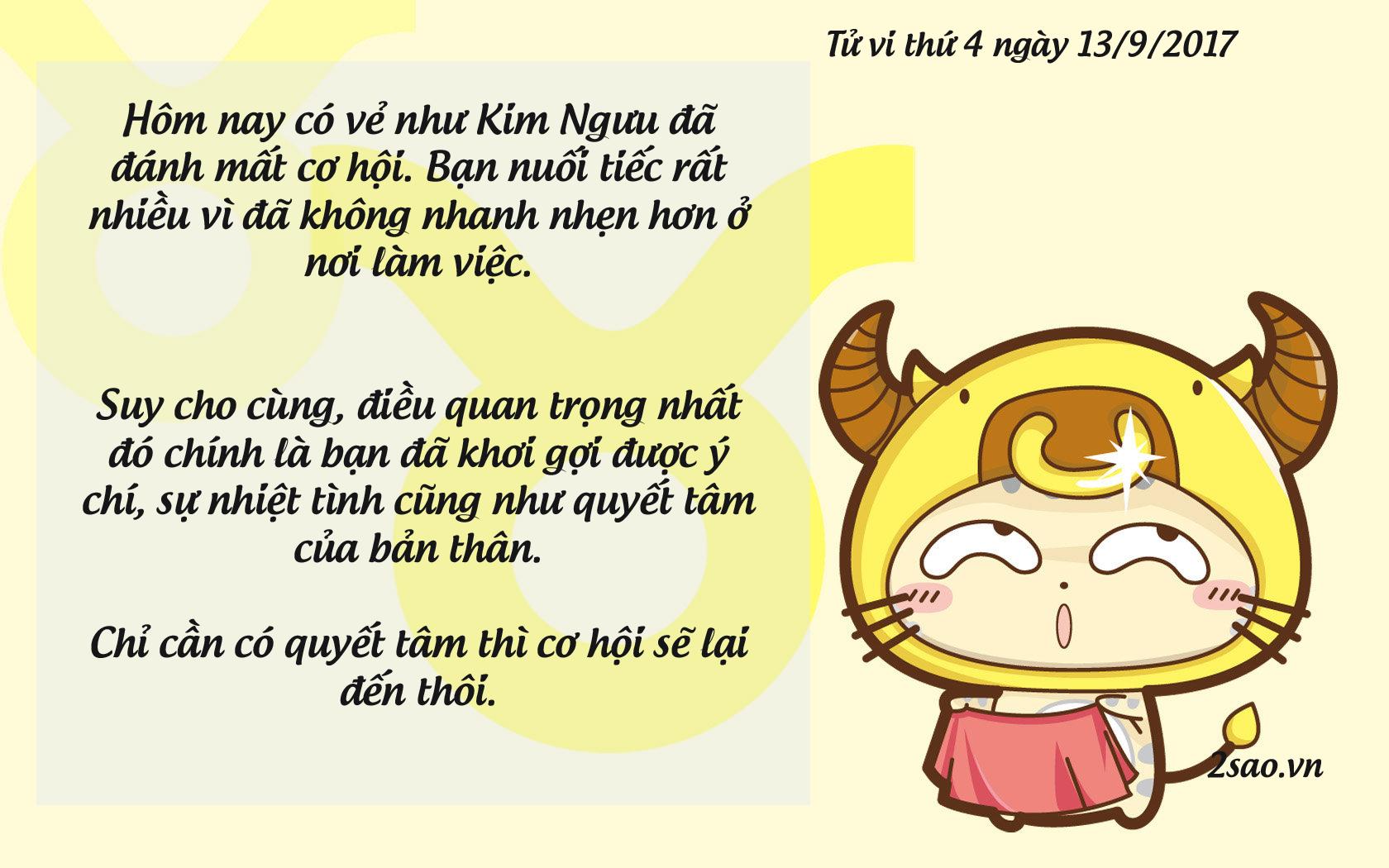 Tử vi thứ 4 ngày 13/9/2017 của 12 cung hoàng đạo-2