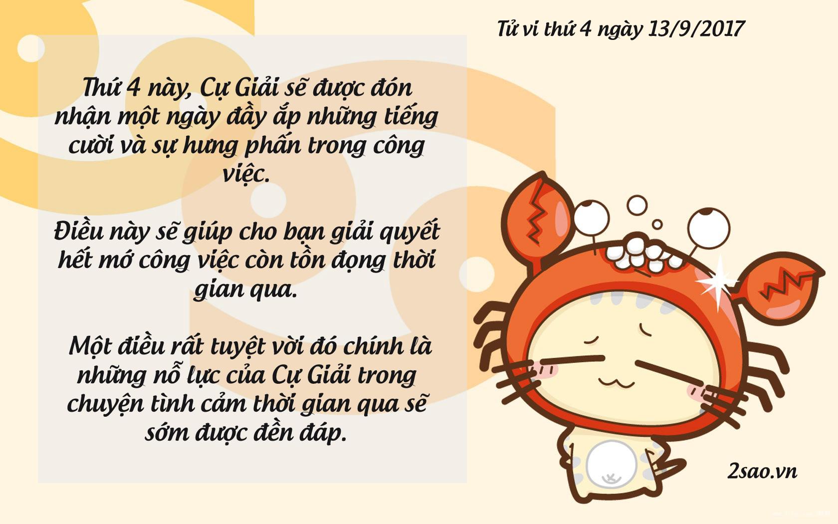 Tử vi thứ 4 ngày 13/9/2017 của 12 cung hoàng đạo-4
