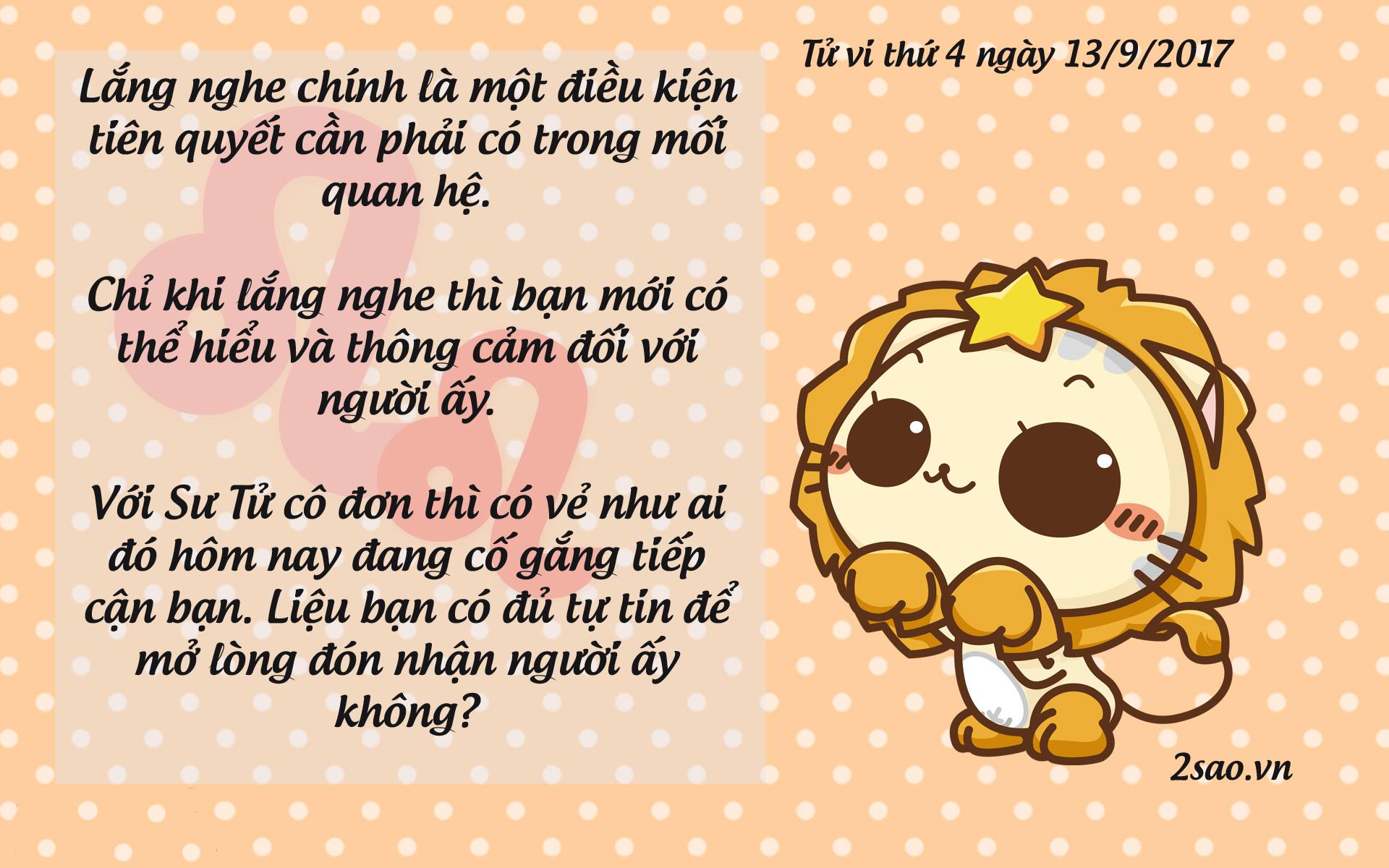 Tử vi thứ 4 ngày 13/9/2017 của 12 cung hoàng đạo-5