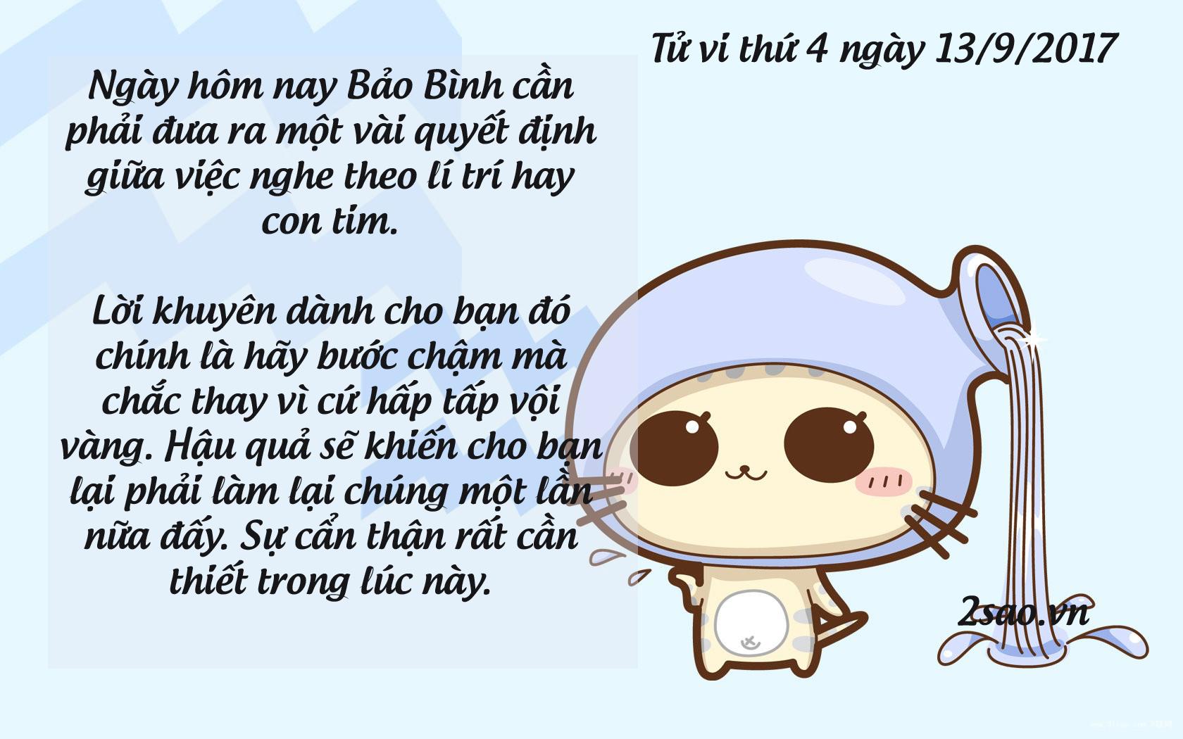 Tử vi thứ 4 ngày 13/9/2017 của 12 cung hoàng đạo-11