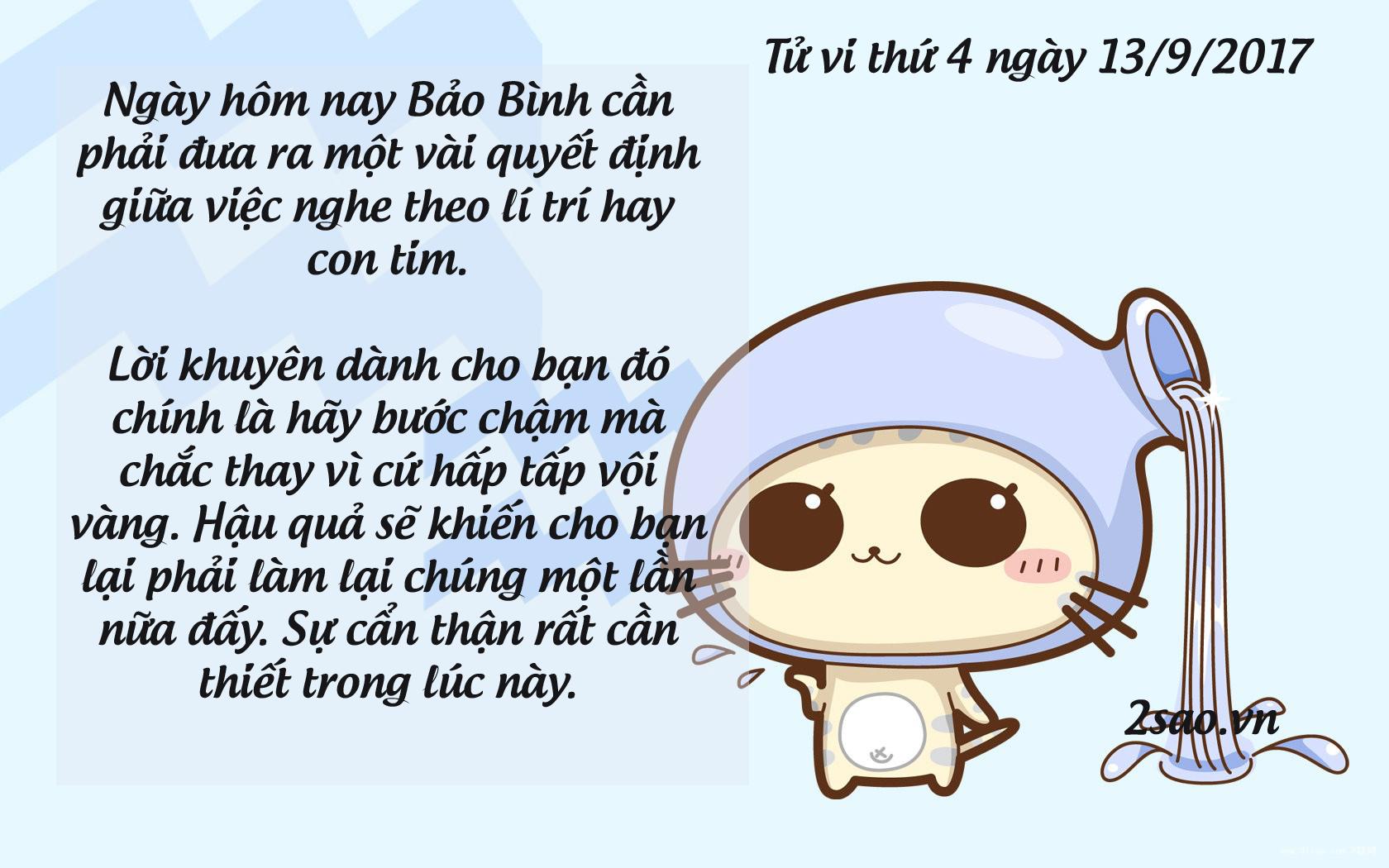 Tử vi thứ 4 ngày 13/9/2017 của 12 cung hoàng đạo-11