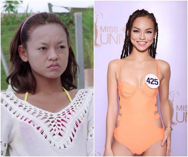 Ngã ngửa với nhan sắc thí sinh Hoa hậu Hoàn vũ Việt Nam 2017 khi trút bỏ son phấn-1