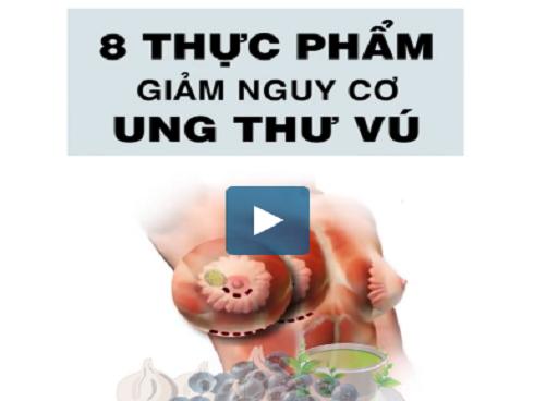 8 thực phẩm giúp giảm nguy cơ ung thư vú