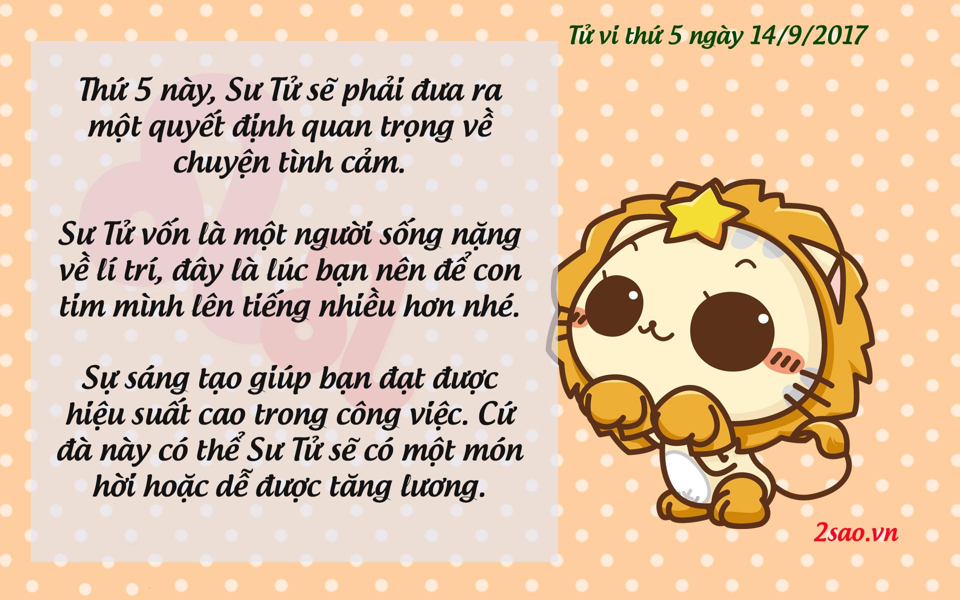 Tử vi thứ 5 ngày 14/9/2017 của 12 cung hoàng đạo-5