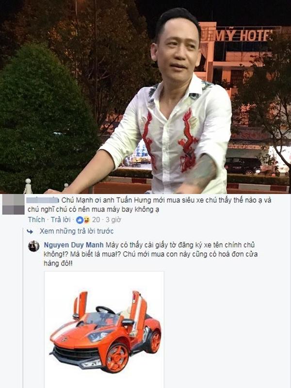 Duy Mạnh nổi tam bành khi bị mang tiếng mỉa mai Tuấn Hưng nổ quá đà về siêu xe 15 tỷ-3