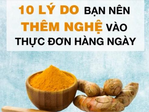 10 lý do bạn cần thêm nghệ vào thực đơn hàng ngày