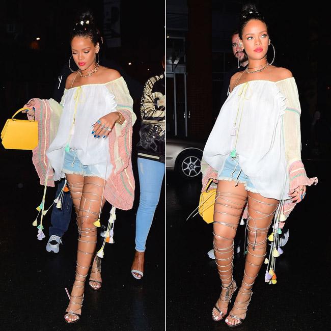 Đôi giày mỗi lần đi là phát khổ phát sở, nhưng vì sexy Rihanna vẫn cắn răng chịu đựng-7