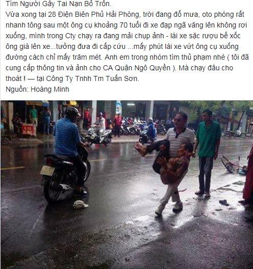 Va chạm giao thông, cụ ông bị bế vứt xuống đường: Công an Hải Phòng nói gì?-1