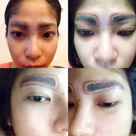 Những thảm họa khi phun xăm lông mày khiến bạn cười ra nước mắt-8