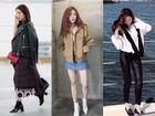 Park Shin Hye - Jessica diện street style cực chất trong Tuần lễ thời trang New York