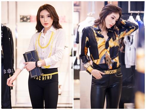 Hoa hậu Kỳ Duyên phủ đầy hàng hiệu khi đến Milan Fashion Week 2017