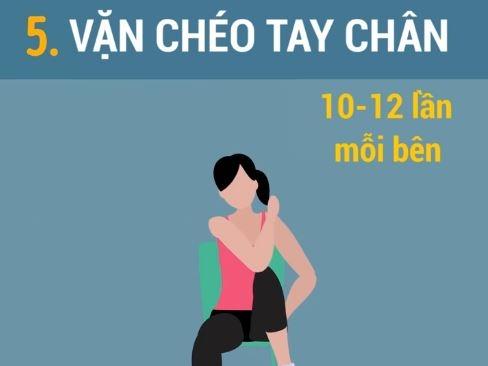 Sở hữu cơ bụng săn chắc với bài tập ngồi tại chỗ