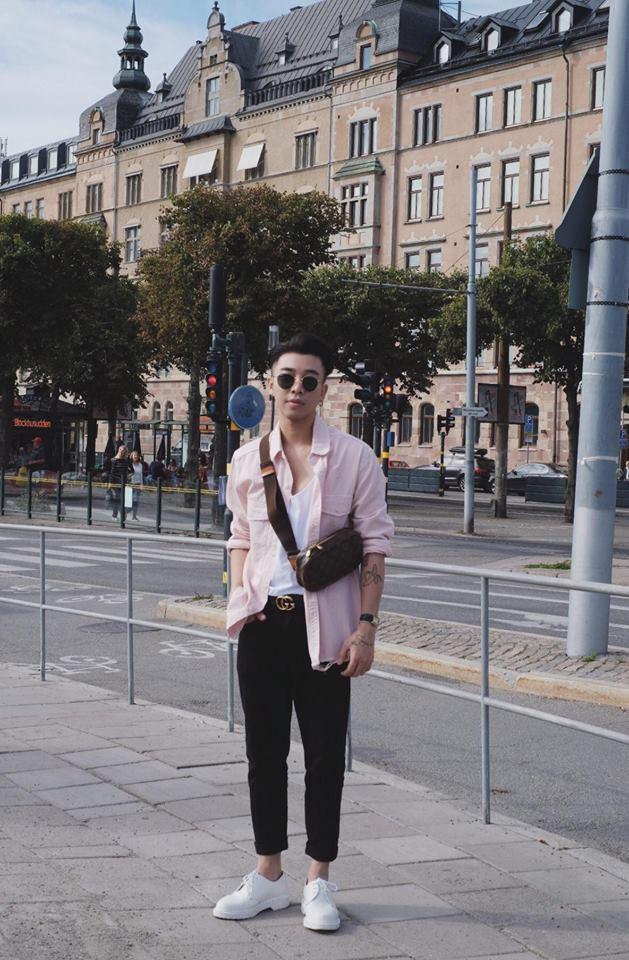 Hoàng Ku, Kelbin Lei đam mê túi xách đeo chéo-3