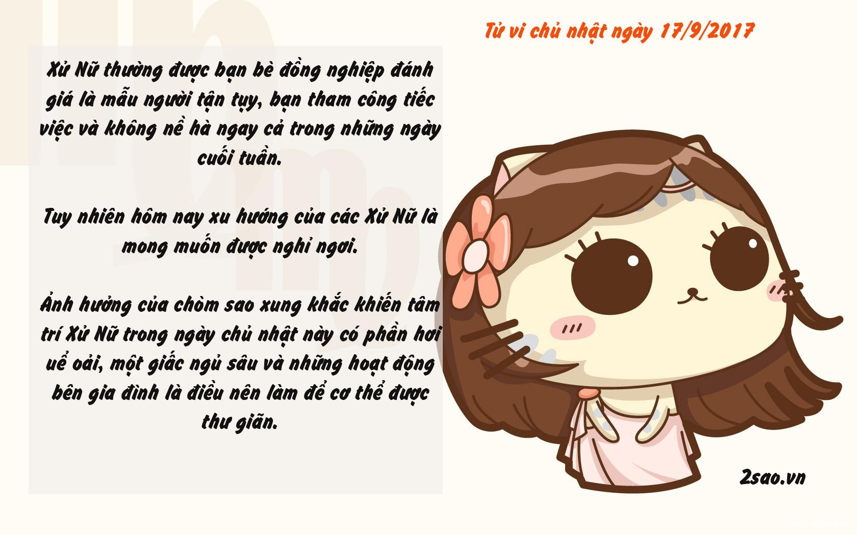 Tử vi chủ nhật ngày 17/9/2017 của 12 cung hoàng đạo-6