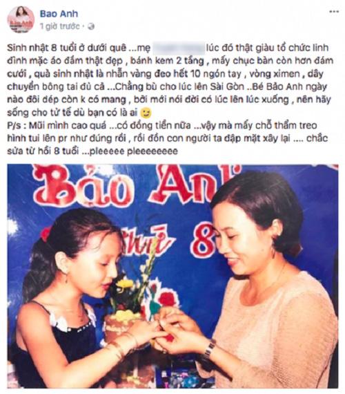 Bị mang hình ra giới thiệu thẩm mỹ, Bảo Anh tung ảnh hồi nhỏ xóa tan tin đồn-2