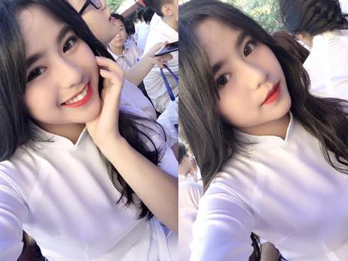 Nữ sinh Hưng Yên diện áo dài tuyệt đẹp khiến 'hội anh em' yêu ngay từ cái nhìn đầu tiên