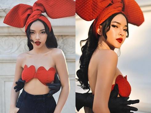 Hot girl - hot boy Việt 19/9: Châu Bùi gây sốt làng thời trang khi mặc crop-top 'bàn tay hư'