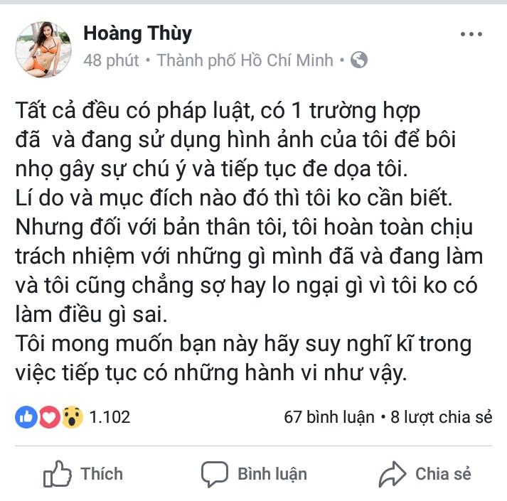 Bị tố sống giả tạo và gian xảo, Hoàng Thùy đanh thép đáp trả: Tất cả đều có pháp luật-5