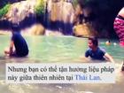 Massage bằng cá dưới thác nước 7 tầng ở Thái Lan