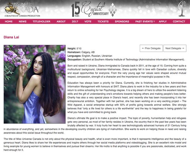 Vẻ đẹp của bông hồng lai gốc Việt gây sốt tại Hoa hậu Hoàn vũ Canada 2017-6