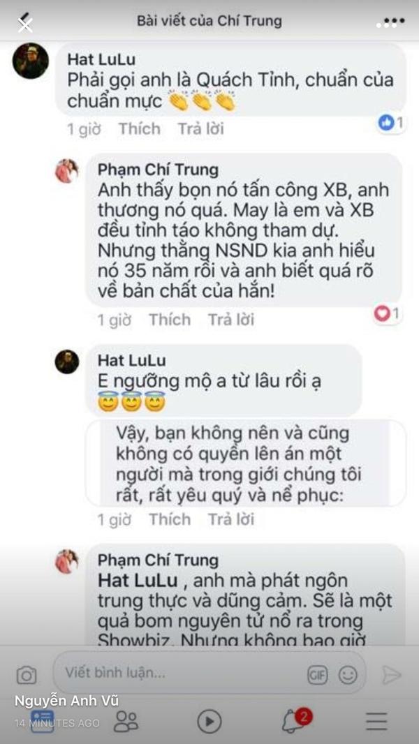 NSƯT Chí Trung công khai đoạn đối thoại vạch mặt thật NSND Anh Tú-2