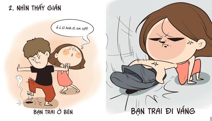 Bóc mẽ kiểu con gái chẳng sợ ai nhưng cứ thích giả nai khi có bạn trai-8