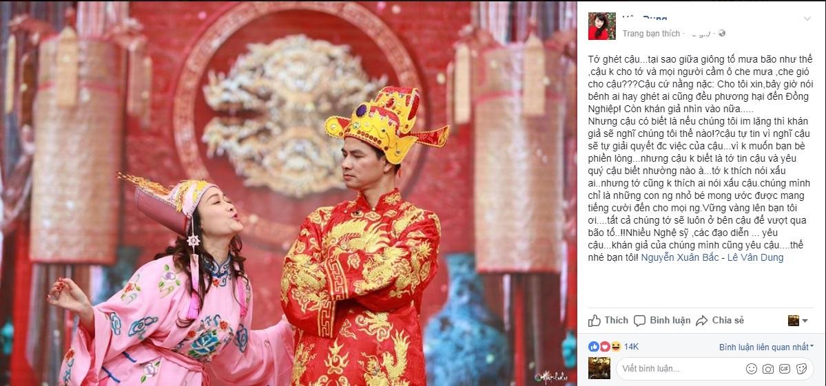 Nghệ sĩ Việt mỗi người mỗi ý khi nói về sự kiện vợ chồng Xuân Bắc bị chỉ trích ham danh-2
