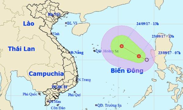 Áp thấp nhiệt đới giật cấp 8 hướng vào nước ta-1