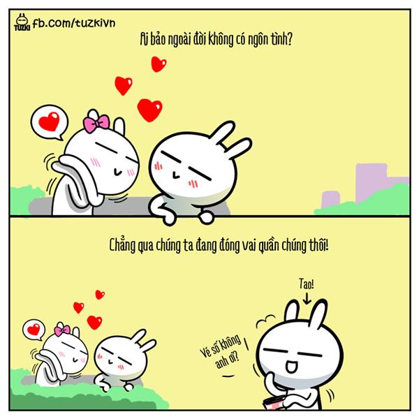 Truyện tranh vui: Ai bảo ngoài đời không có ngôn tình?-1