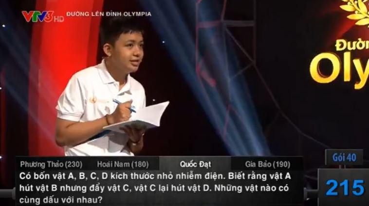 Thí sinh về nhì thi tuần Đường lên đỉnh Olympia xuất sắc giành vòng nguyệt quế thi tháng-3