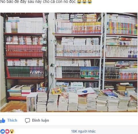 Chàng trai 24 tuổi sở hữu 1.900 cuốn sách và truyện tranh-1