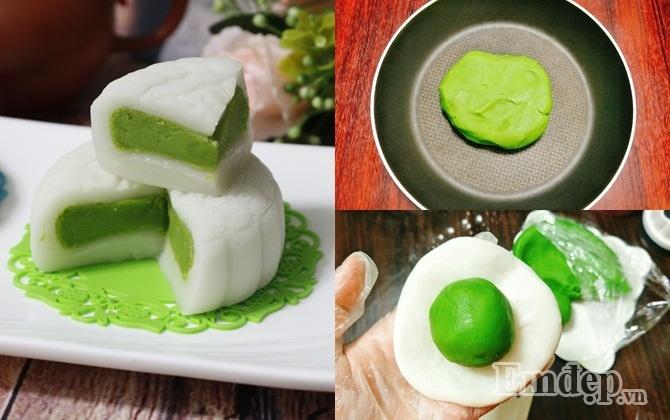 Cách làm bánh trung thu dẻo nhân trà xanh ngon chuẩn vị-1
