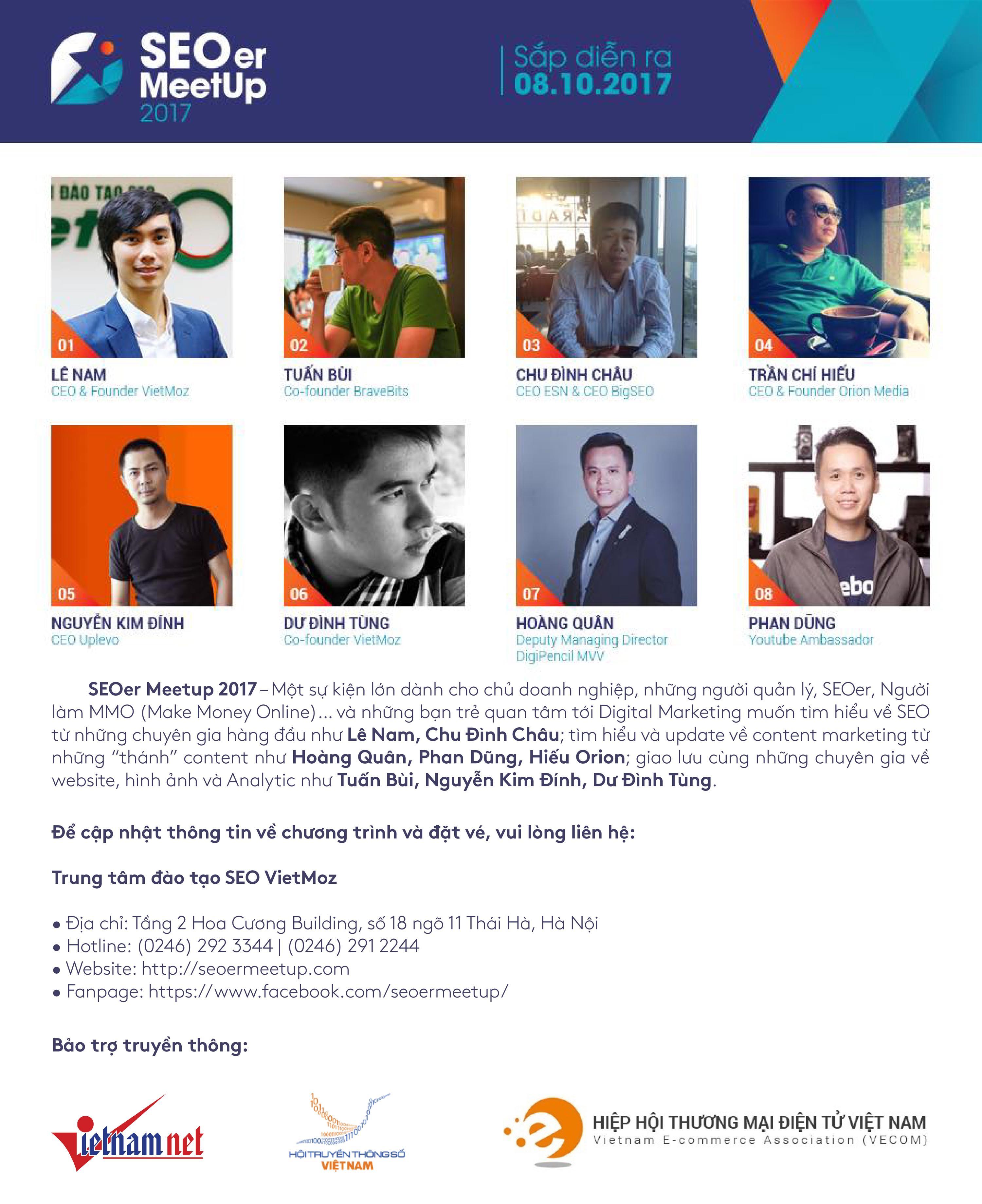 SEOer MeetUp 2017 - diễn giả ‘dốc ruột’ 10 năm trong 01 ngày-2