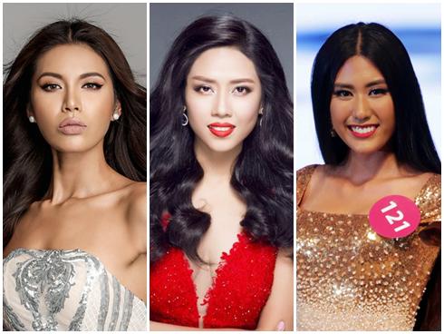 Bộ ba ứng viên Hoa hậu Hoàn Vũ Việt Nam Hoàng Thùy - Mâu Thủy - Cẩm Tiên đọ trình tiếng Anh-6