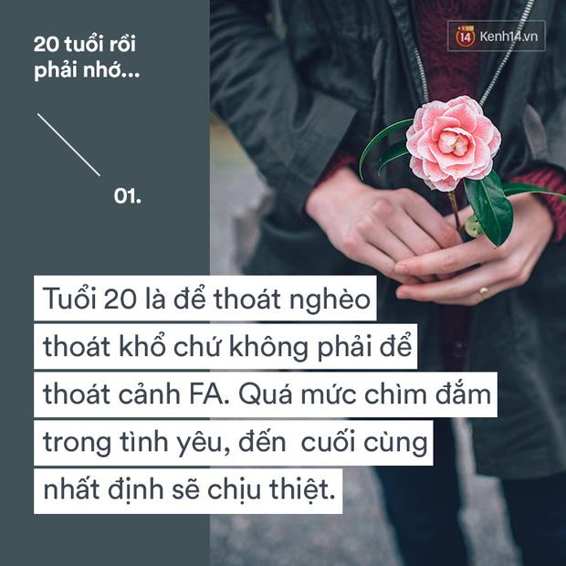 20 tuổi rồi, hãy biết thương bản thân, yêu nghiêm túc và sống chân thành-1