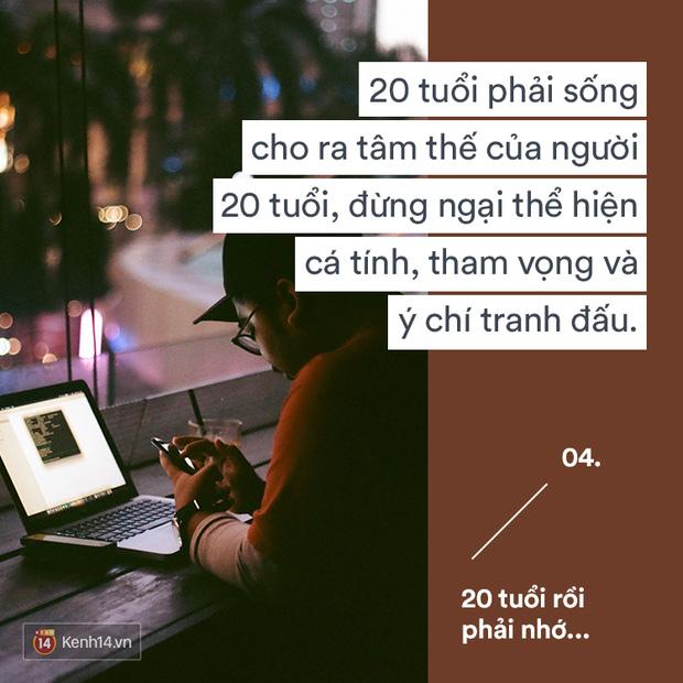 20 tuổi rồi, hãy biết thương bản thân, yêu nghiêm túc và sống chân thành-3